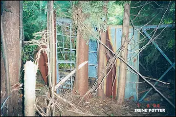 Cab lying on its side 7/8/2000