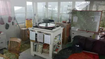 Cabin interior in Summer 2017