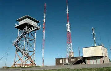 The lookout at its original Mt. Spokane location