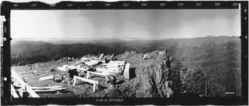 Bear Bones Mountain Lookout panoramic 8-26-1933