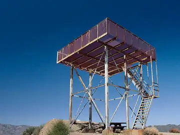 Fire destroyed the lookout in the 1970's