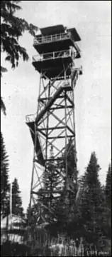 Photo of Larch Mountain Lookout Site, 1945