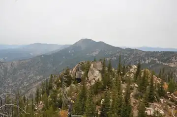 Baldy Mountain Lookout site - view north