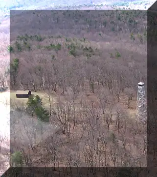 Beebe Hill Fire Tower flyover 4-18-09 by Bill Starr