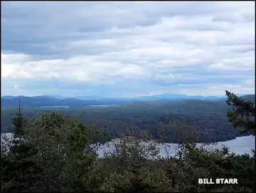 View northeast to Algonquin and Whiteface Mountains 9/4/2010