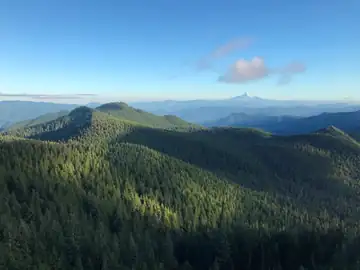 Sister Rocks Lookout site - south view