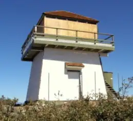 Knob Peak Lookout with new paint and shutters - 2009