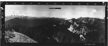 Clear West Peak Lookout panoramic 8-10-1934 (SW)