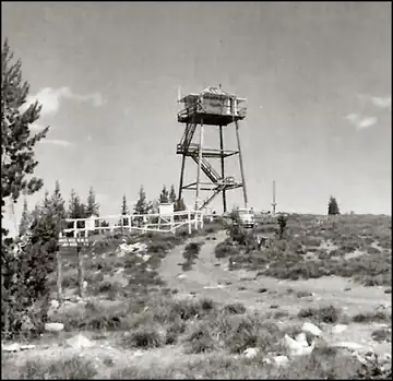 Photo of Hell's Half Acre Lookout, 1955