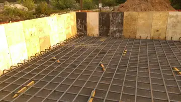 New tower foundation in September 2017