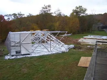 Tower restoration in October 2009