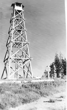 Huckleberrry Mountain Lookout 1942
