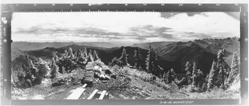 Dock Butte Lookout panoramic 9-18-35 (SW)