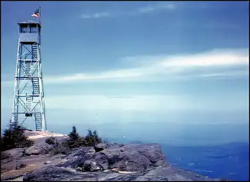 Photo of Hurricane Mountain Fire Tower, 1964