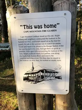 Cape Mountain Lookout site