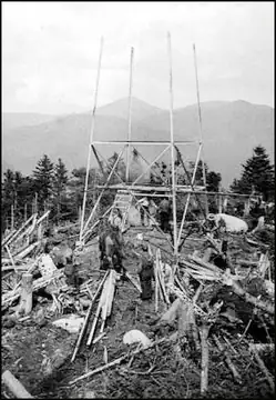 1917-Steel tower being built