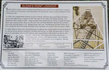 Interpretive Panel at the Central Idaho Historical Museum
