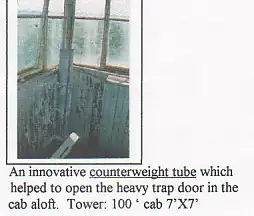 Trap door counterweights