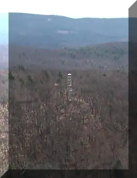 Beebe Hill Fire Tower flyover 4-18-09 by Bill Starr