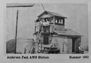 Photo of Anderson Peak Lookout - AWS Site, 1988
