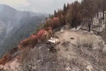 Paradise Fire aftermath at the lookout site