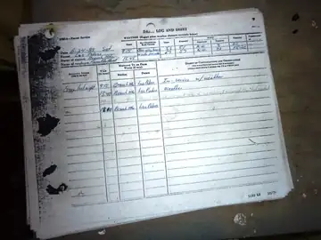 Logbook - Last entry is 1992