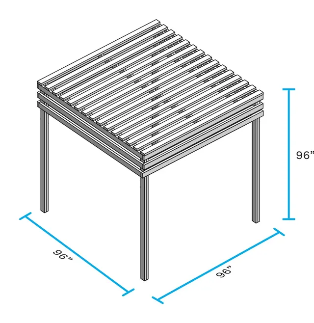 8' Shade Structure, assembled