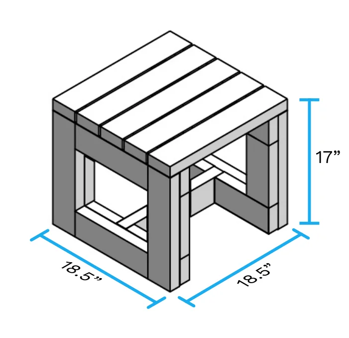 Stool, assembled