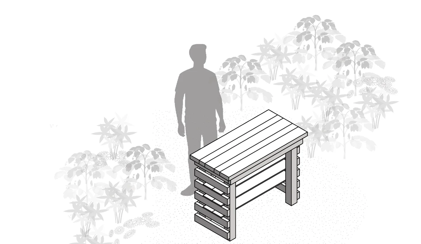 Workbench / Standing Table, assembled