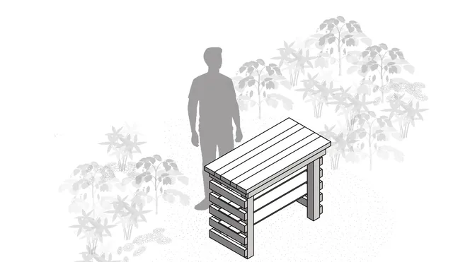 Workbench / Standing Table, assembled